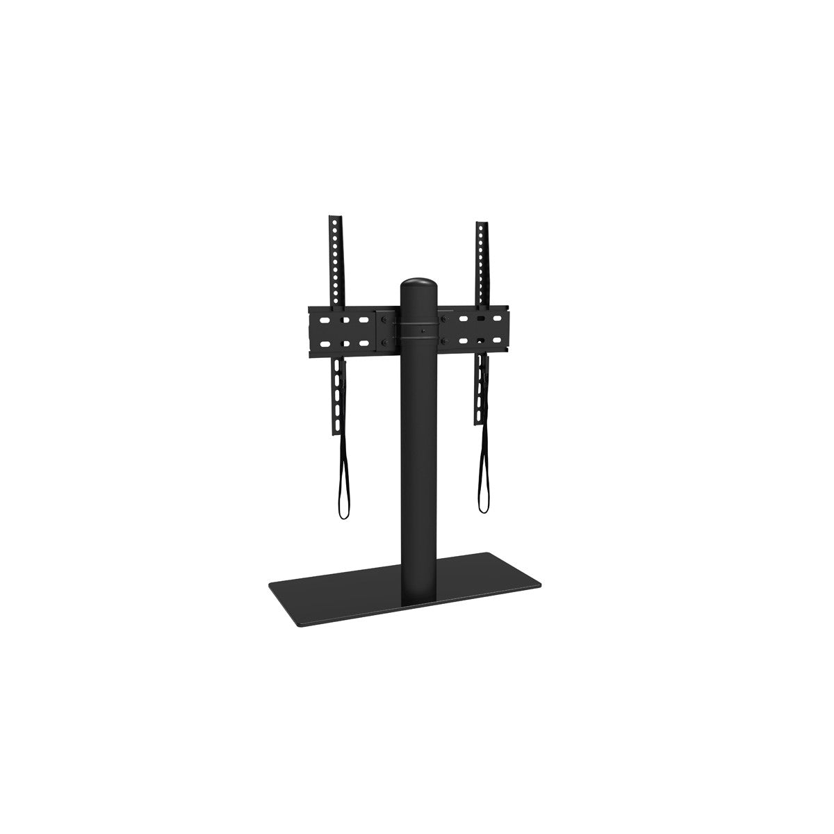 Support de table pour téléviseur 32 à 65 po, verre trempé 10 mm, 30 kg