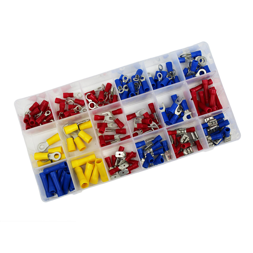 Assortiment de 175 cosses et terminaux dans un coffret réutilisable