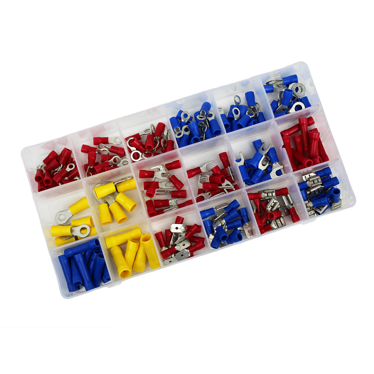 Assortiment de 175 cosses et terminaux dans un coffret réutilisable