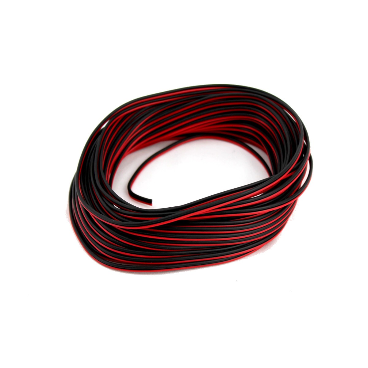 Fil de haut-parleurs 22 AWG, rouge/noir, ignifuge, CCA, 50 pi