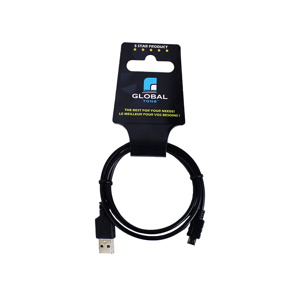 Câble USB 2.0 A mâle vers micro-B, 28/24 AWG, 3 pi, noir