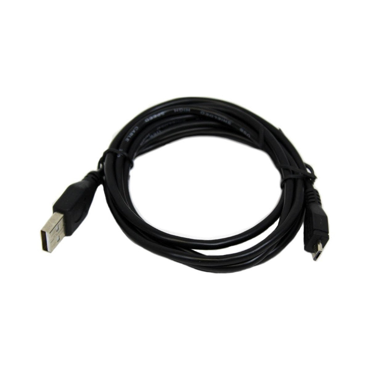 Câble USB 2.0 A mâle vers micro-B, 28/24 AWG, 3 pi, noir