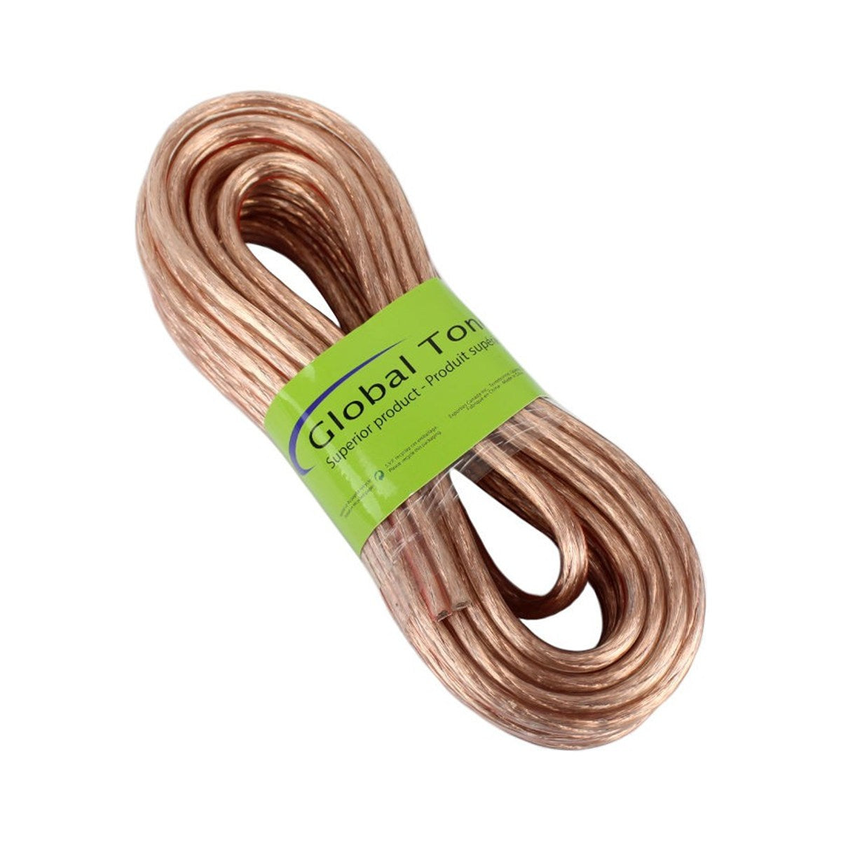 Fil de haut-parleurs polarisé 2 x 10 AWG, CCA, 25 pi