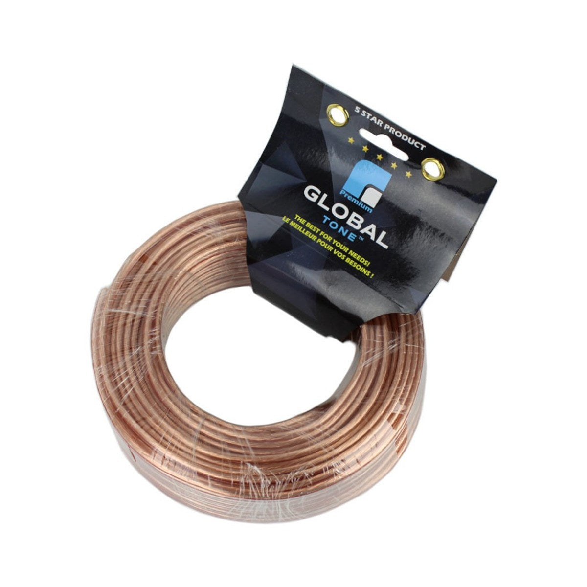 Fil de haut-parleurs polarisé 2 x 14 AWG, CCA, 100 pi