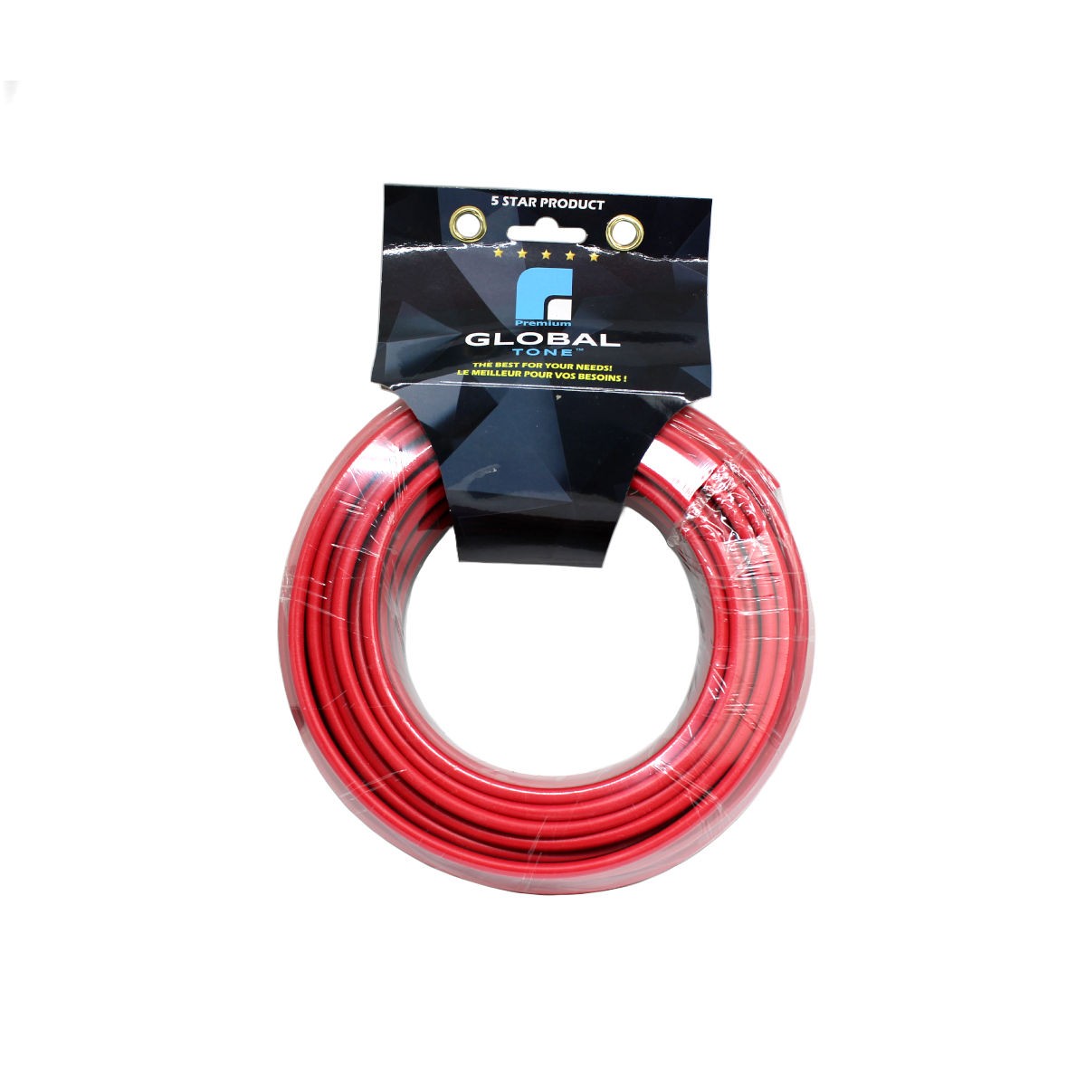 Fil de haut-parleurs 10 AWG, rouge/noir, ignifuge, CCA, 50 pi