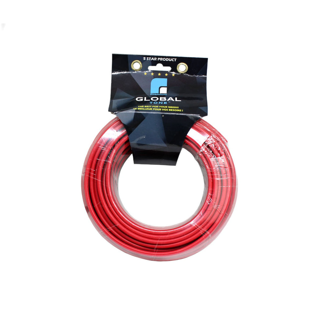 Fil de haut-parleurs 10 AWG, rouge/noir, ignifuge, CCA, 25 pi