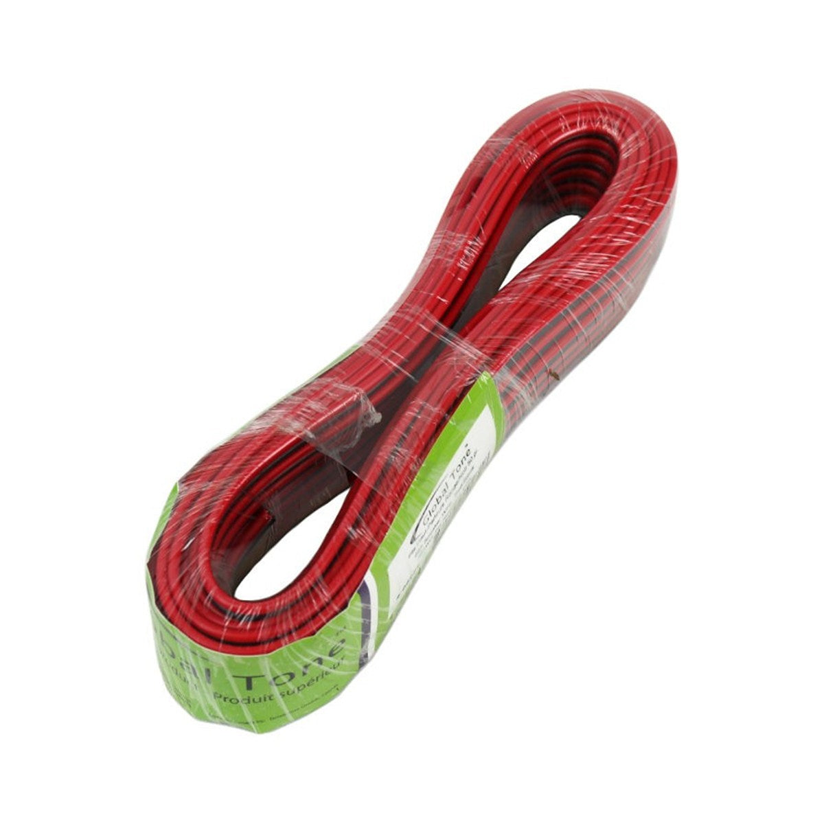 Fil de haut-parleurs 18 AWG, rouge/noir, ignifuge, CCA, 50 pi