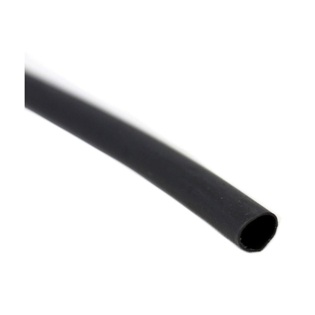 Gaine thermorétractable double paroi 3:1 avec colle, 1/4 po, noir, 4 pi
