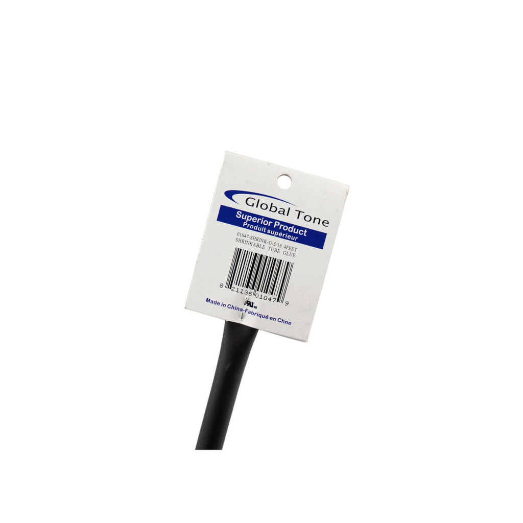 Gaine thermorétractable double paroi 3:1 avec colle, 5/16 po, noir, 4 pi