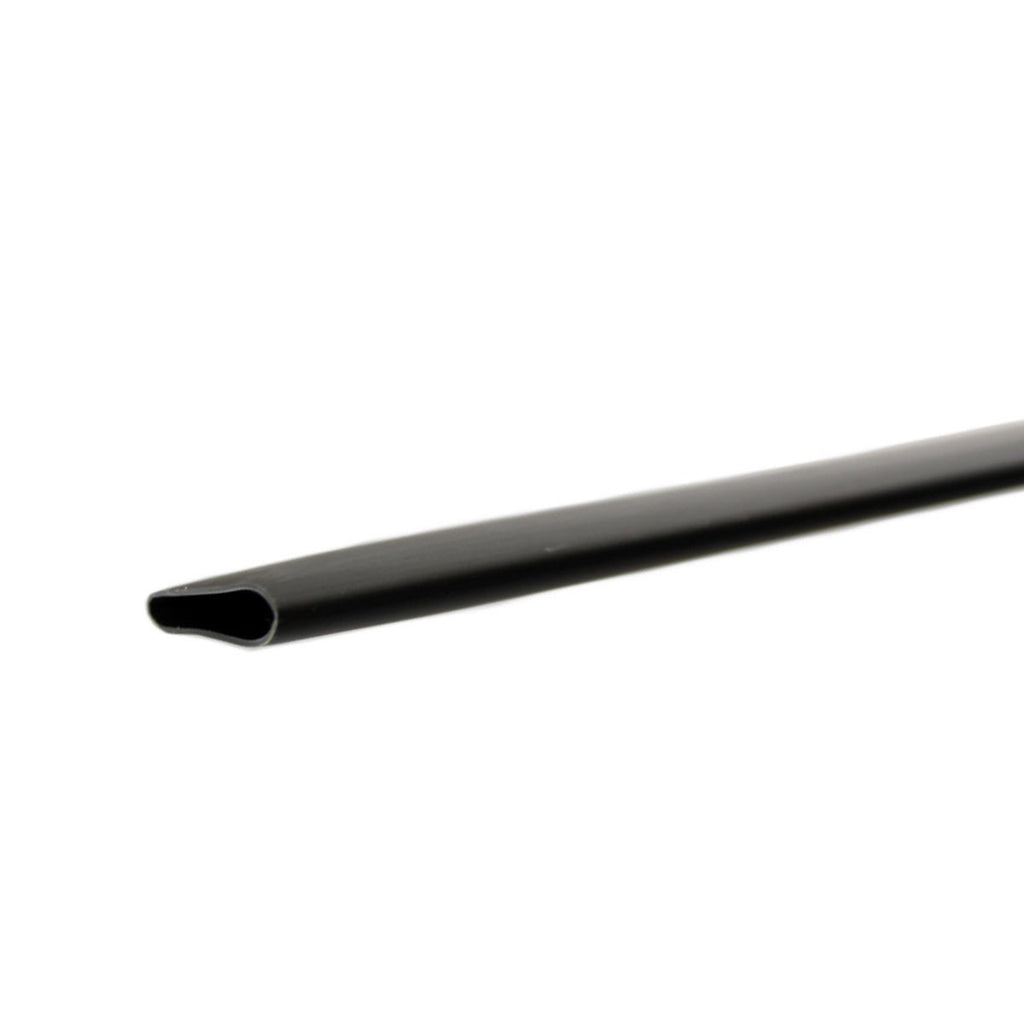 Gaine thermorétractable double paroi 3:1 avec colle, 1 po, noir, 4 pi