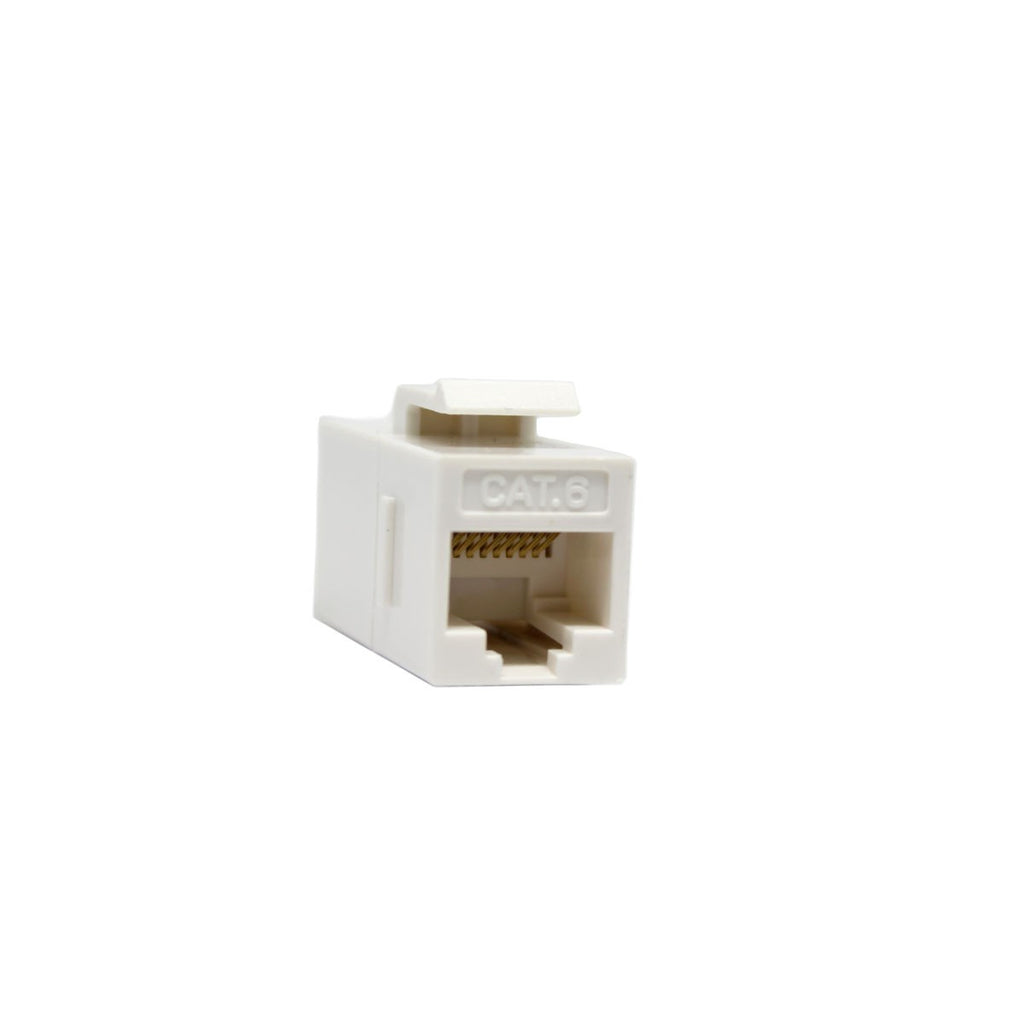 Coupleur en ligne CAT5e / CAT6 format keystone, blanc
