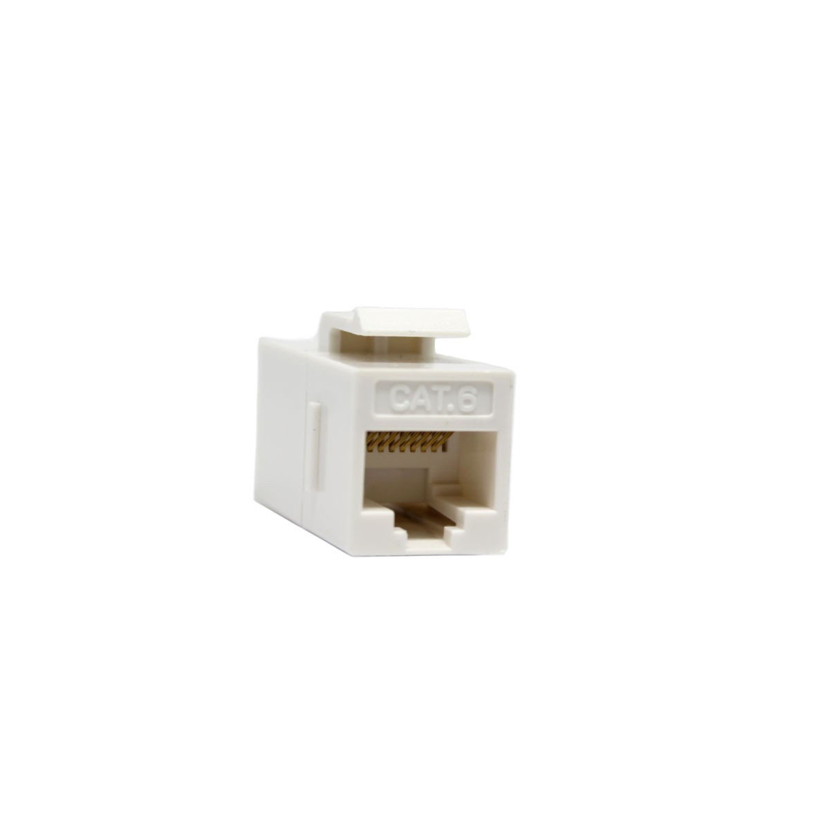 Coupleur en ligne CAT5e / CAT6 format keystone, blanc