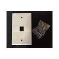 Plaque murale keystone 1 port, blanche