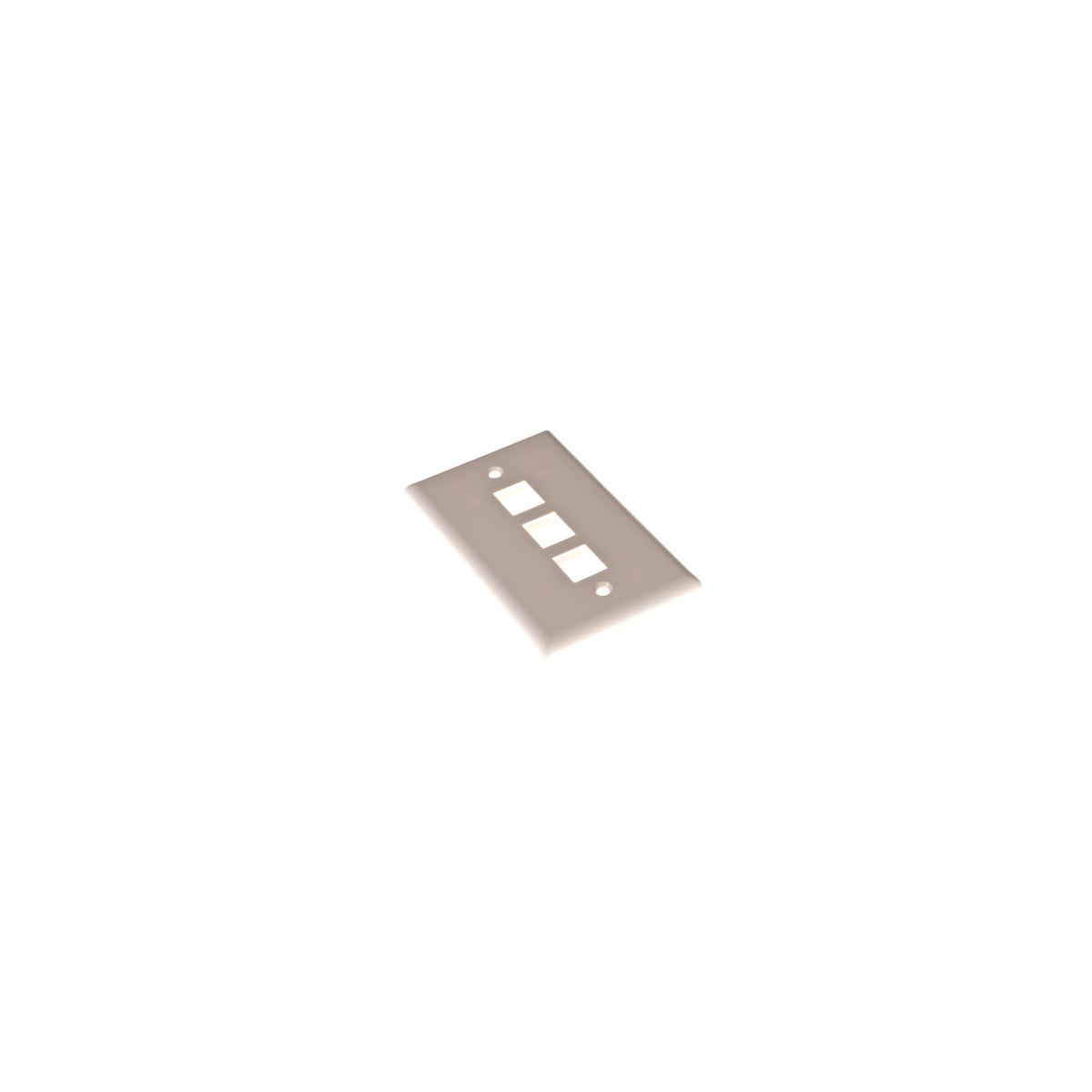 Plaque murale keystone 3 ports, blanche