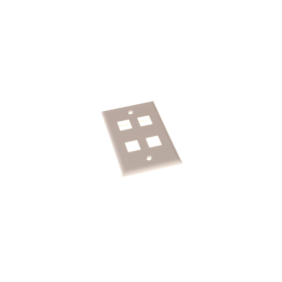 Plaque murale keystone 4 ports, blanche