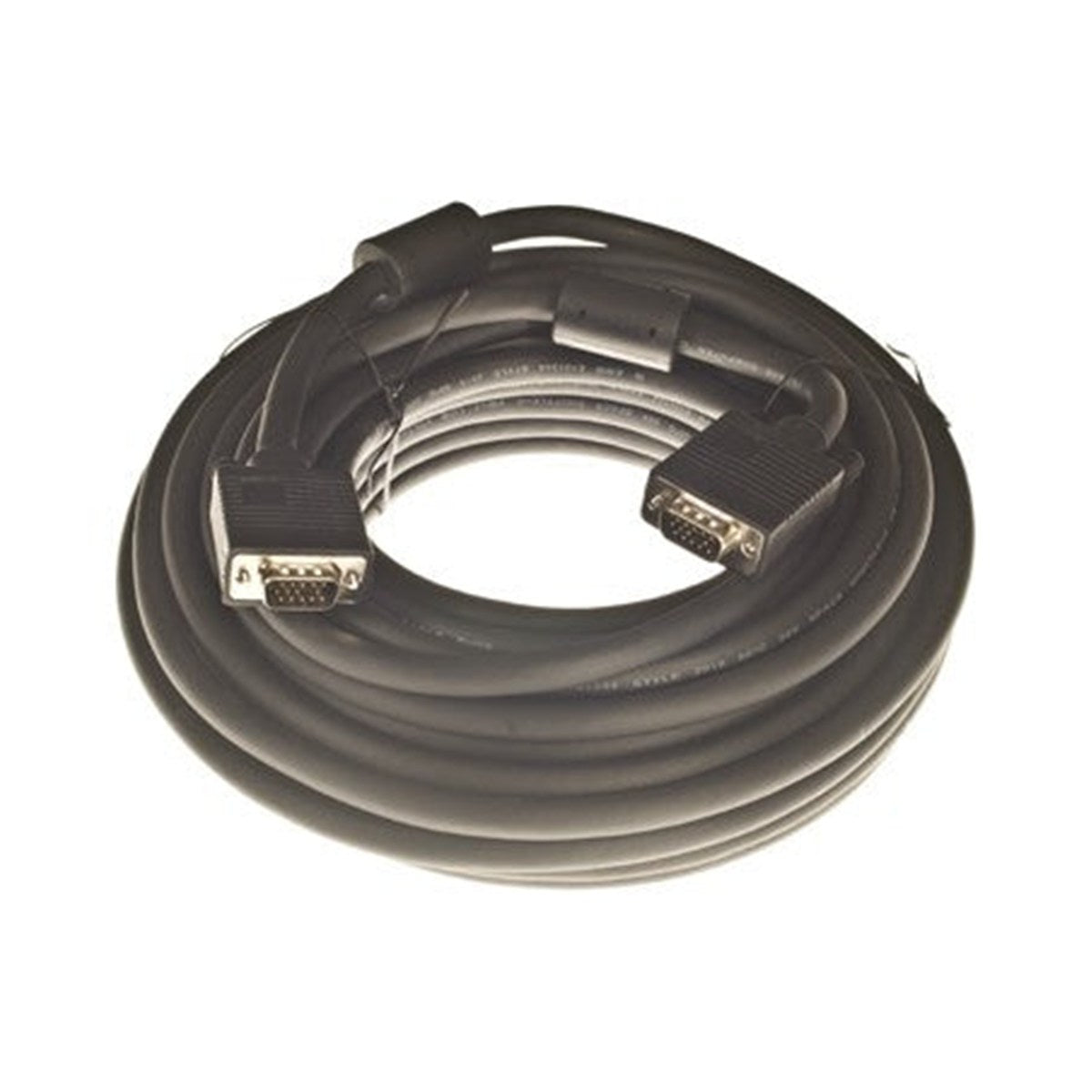 Câble SVGA HDB15 mâle à mâle, moulé, avec ferrites, 50 pi