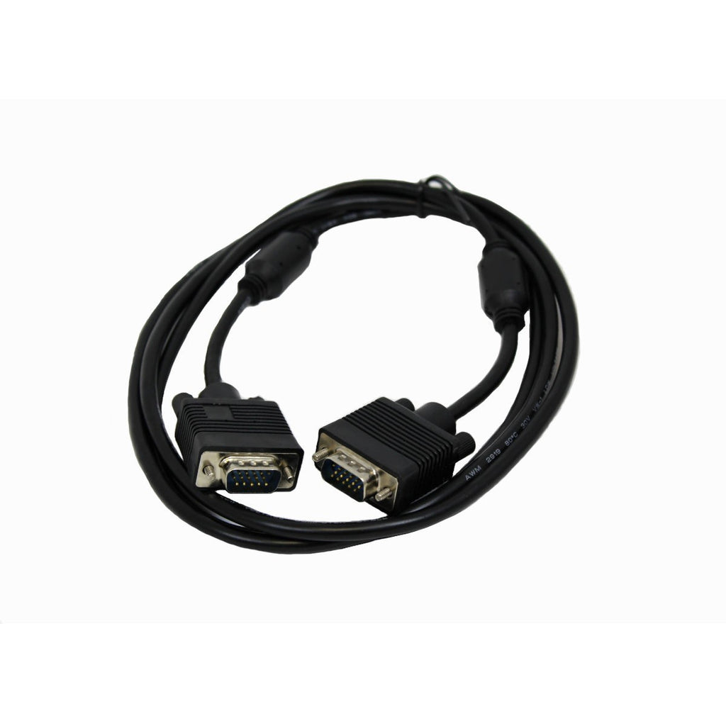 Câble VGA haute densité HDB15 mâle à mâle, 6 pi, noir