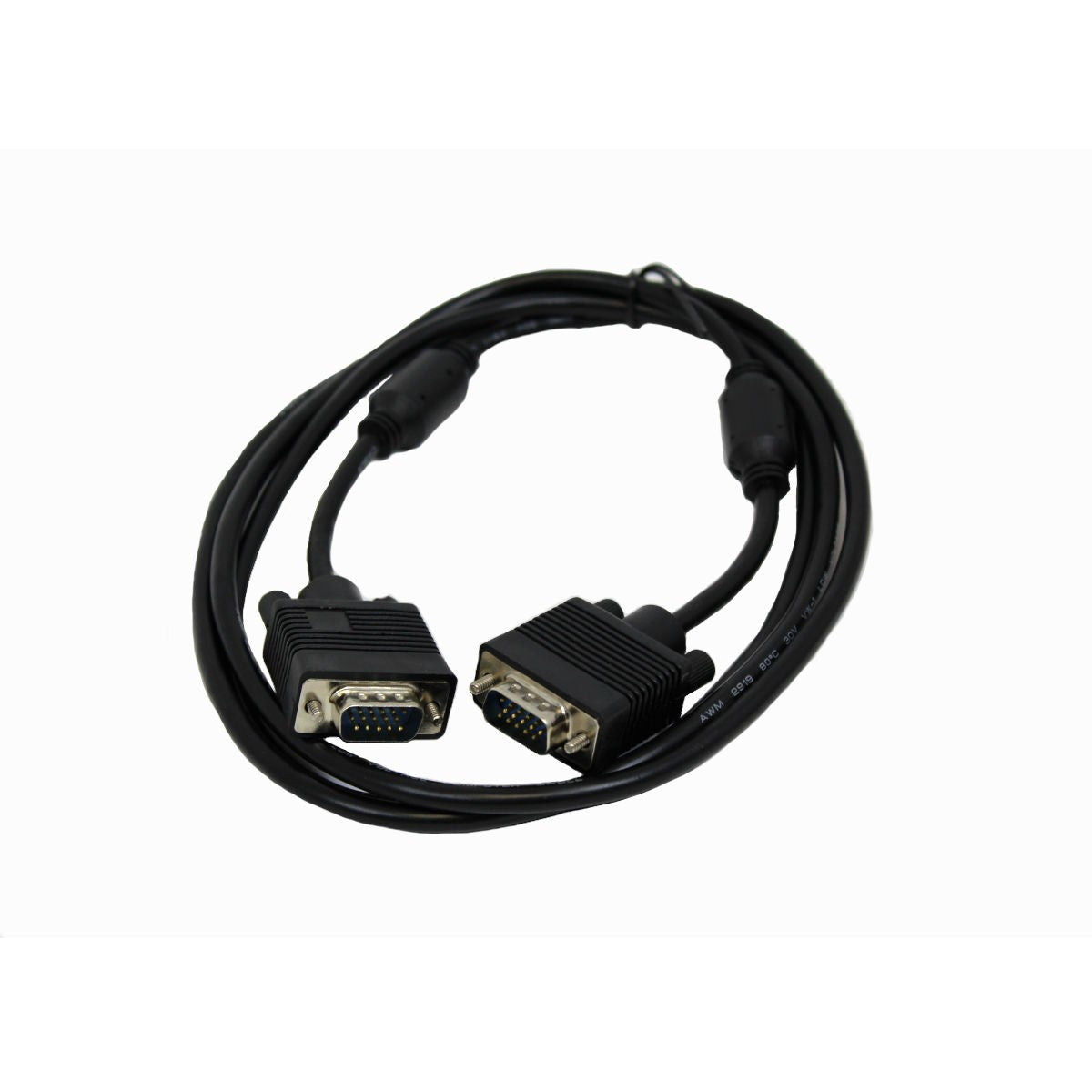 Câble VGA haute densité HDB15 mâle à mâle, 6 pi, noir