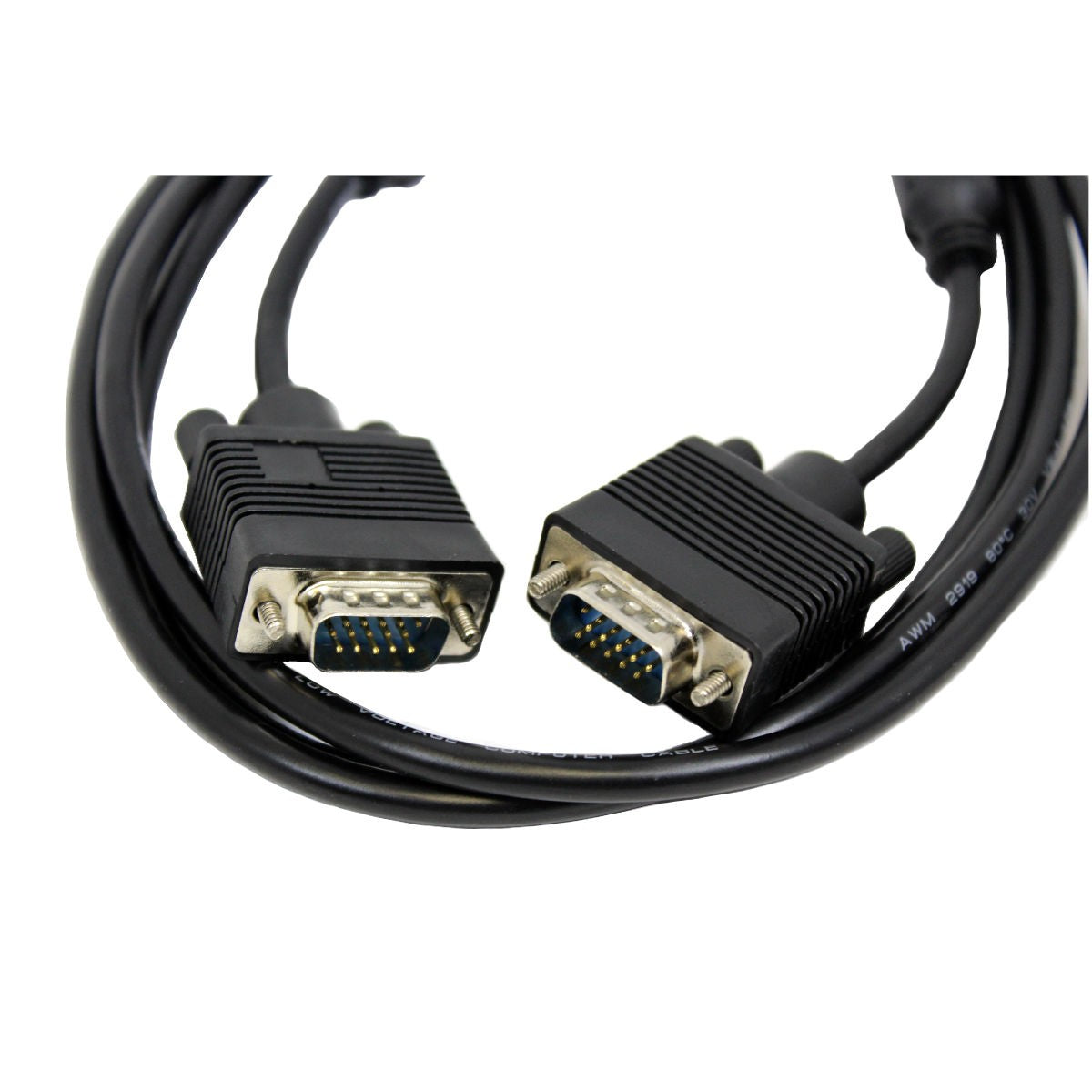 Câble VGA haute densité HDB15 mâle à mâle, 6 pi, noir