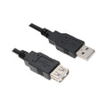 Rallonge USB 2.0 A mâle vers A femelle, 6 pi, noir