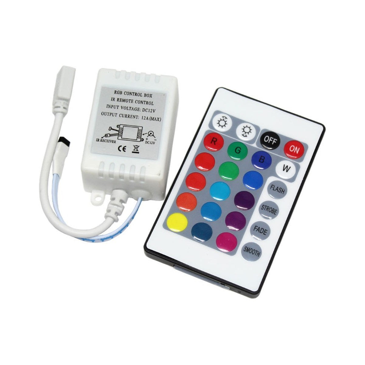 Contrôleur RGB pour ruban DEL 12 V, 6 A (72 W), luminosité et vitesse réglables