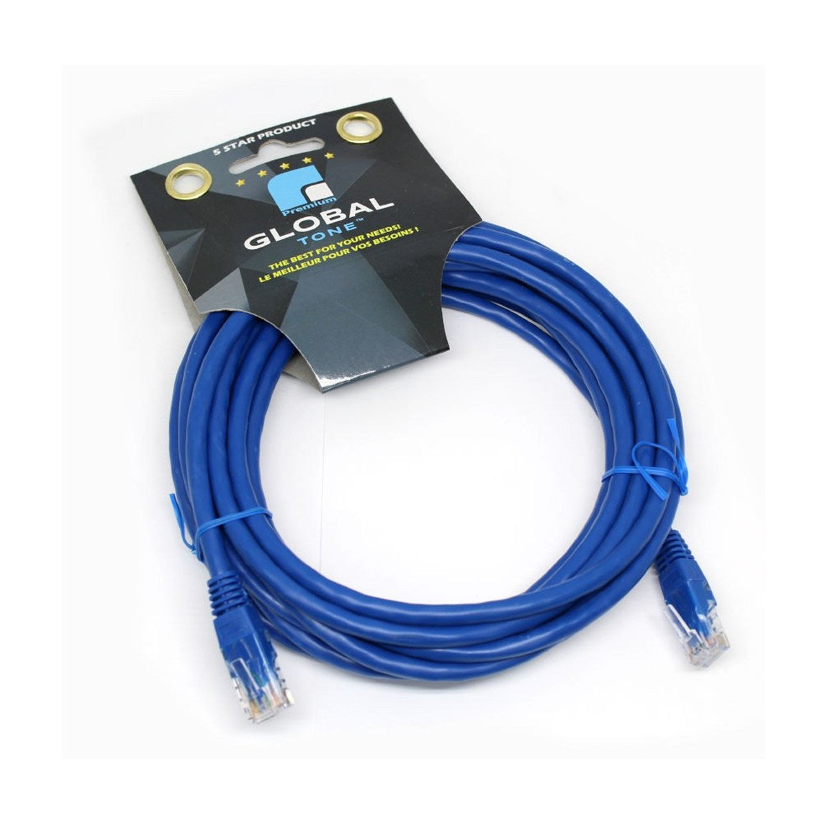 Câble réseau Ethernet CAT6, 14 pi, bleu