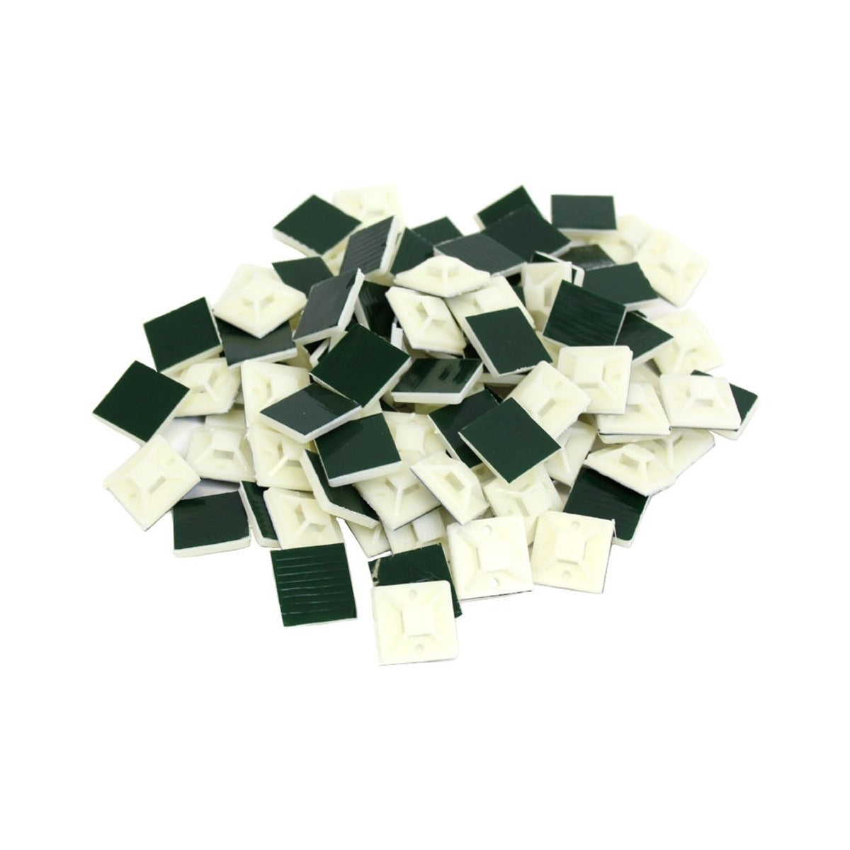 Embases adhésives pour attaches de câble, 3/4 po, naturel, sac de 100
