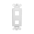 Insert Decora à 1 ouverture keystone, blanc