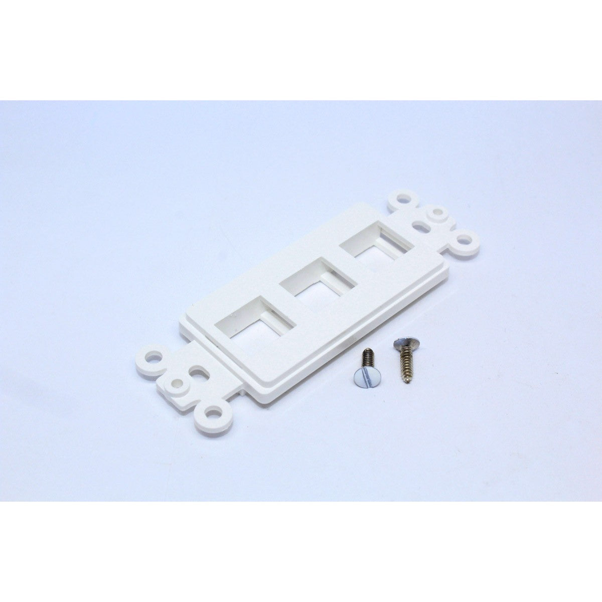 Insert Decora à 3 ouvertures keystone, blanc
