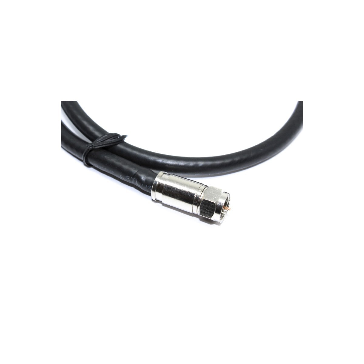 Câble coaxial RG6 3 GHz, connecteurs F, 18 AWG, CL2, noir, 2 pi