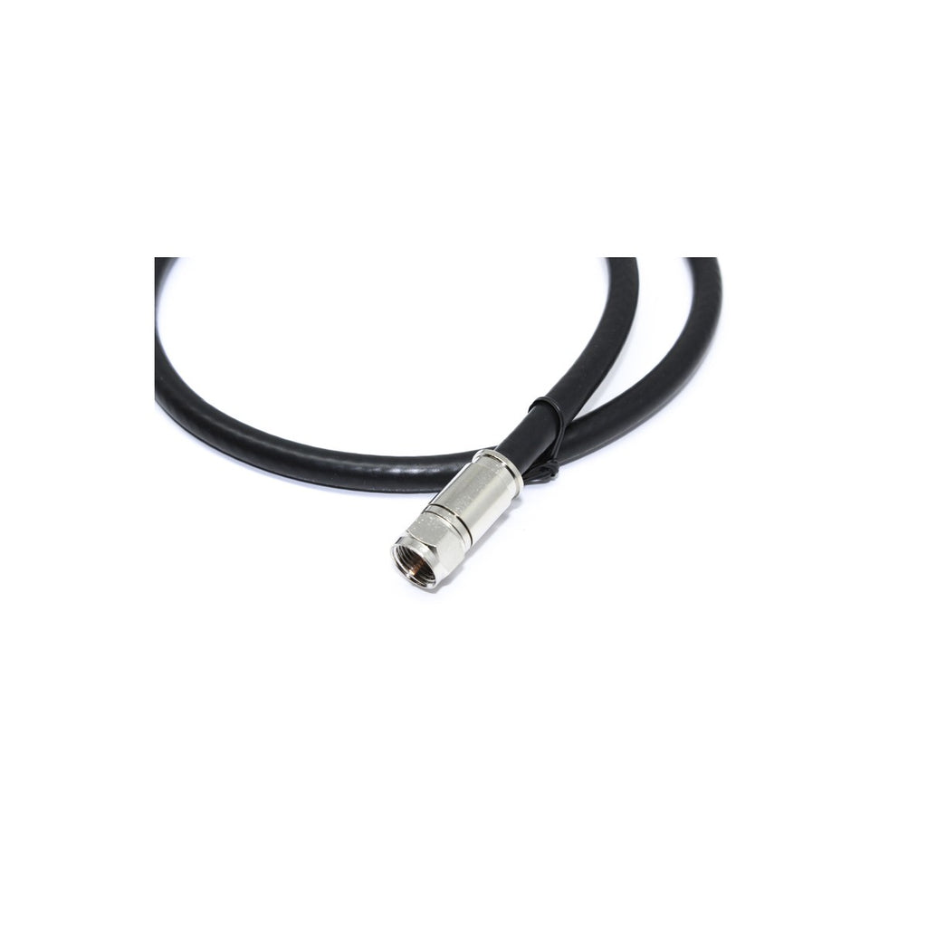 Câble coaxial RG6 3 GHz, connecteurs F, 18 AWG, CL2, noir, 2 pi