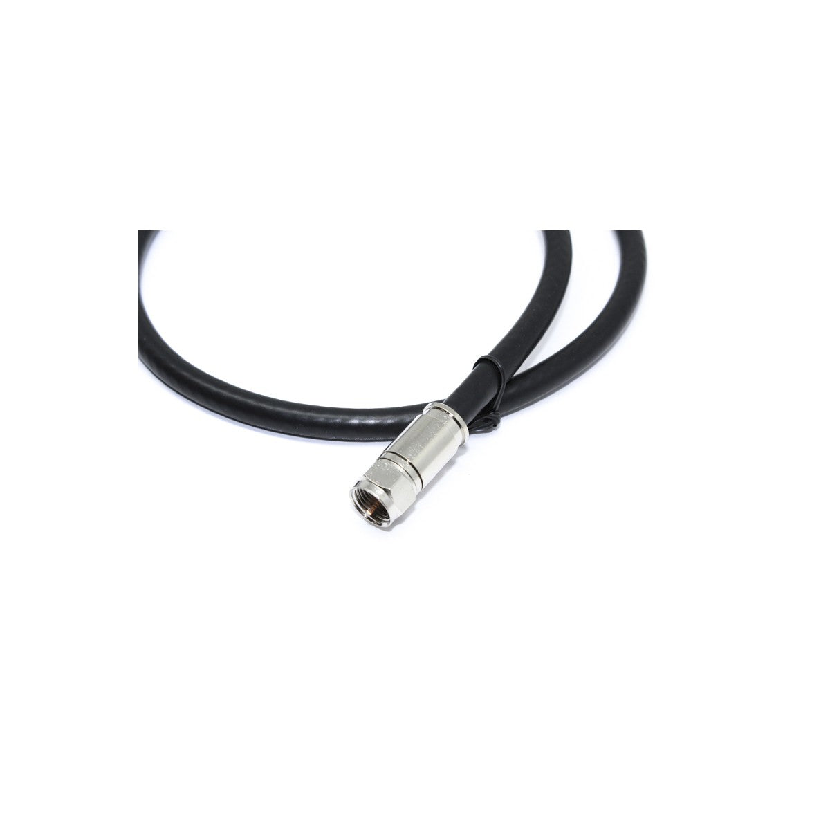 Câble coaxial RG6 3 GHz, connecteurs F, 18 AWG, CL2, noir, 2 pi