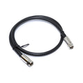Câble coaxial RG6 3 GHz, connecteurs F, 18 AWG, CL2, noir, 2 pi