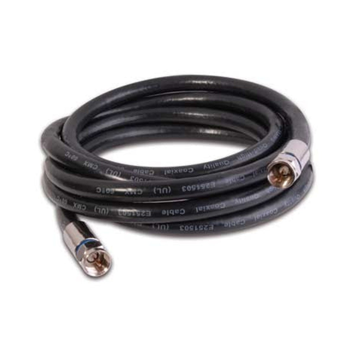 Câble coaxial RG6 3 GHz, connecteurs F, 18 AWG, CL2, noir, 10 pi