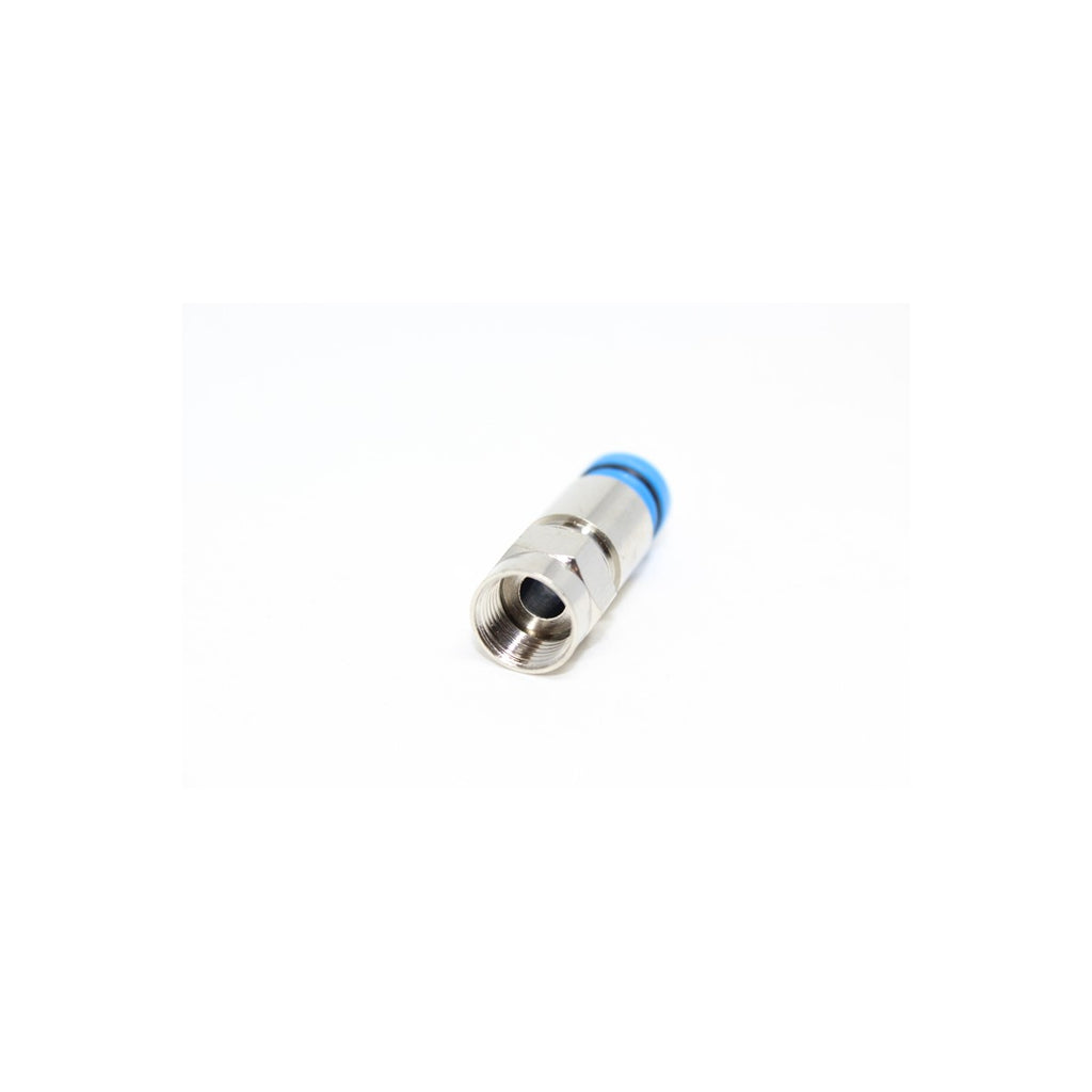 Connecteur F à compression RG6, plaqué nickel