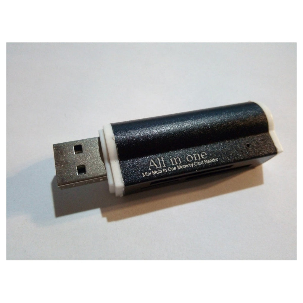 Lecteur de cartes USB 2.0 : SD, mini SD, micro SD, MS, noir