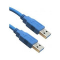 Câble USB 3.0 A mâle à A mâle, 6 pi, bleu