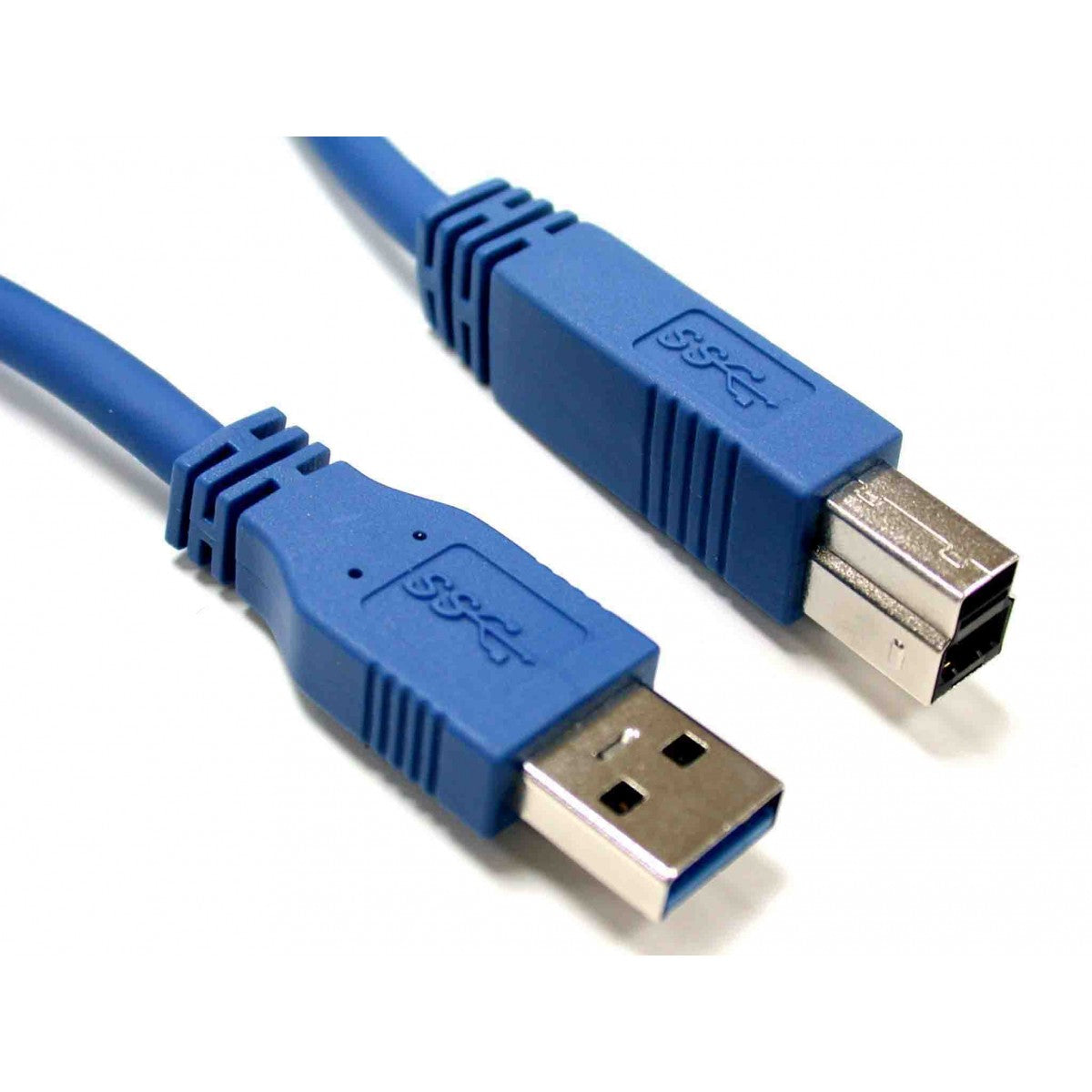 Câble USB 3.0 A mâle vers B mâle, 6 pi, bleu