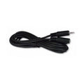 Rallonge audio stéréo 3,5 mm mâle à femelle, plaquée or, 6 pi, noir