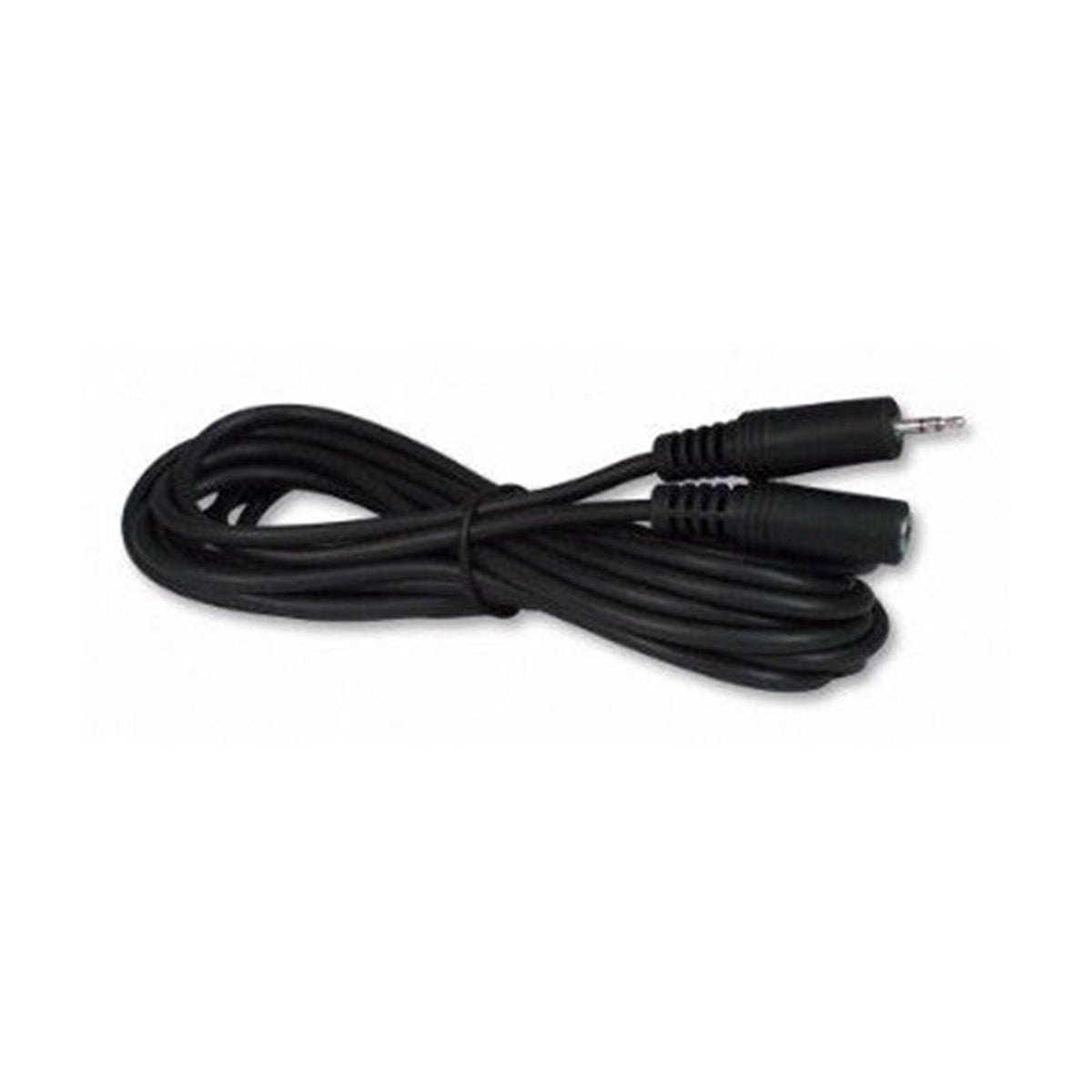 Rallonge audio stéréo 3,5 mm mâle à femelle, plaquée or, 6 pi, noir