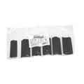 Assortiment de gaines thermorétractables 2:1, 120 pièces, noir, 3 po