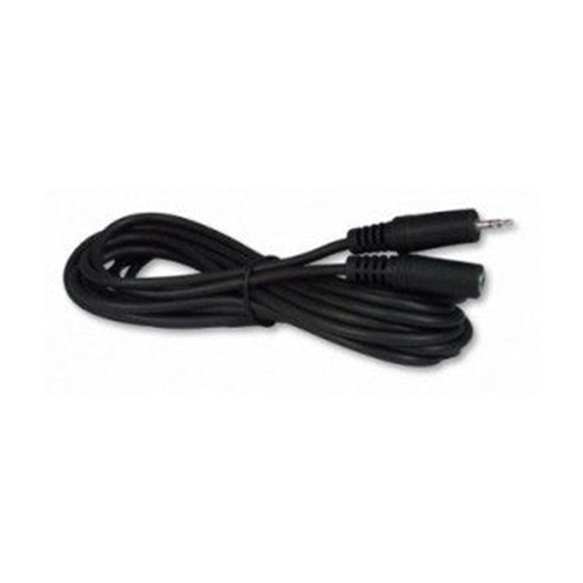 Rallonge audio stéréo 3,5 mm mâle à femelle, plaquée or, 25 pi, noir