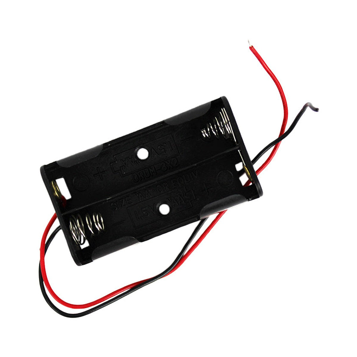 Porte-piles 2 x AA avec fils de 15 cm, 58 x 14,5 mm