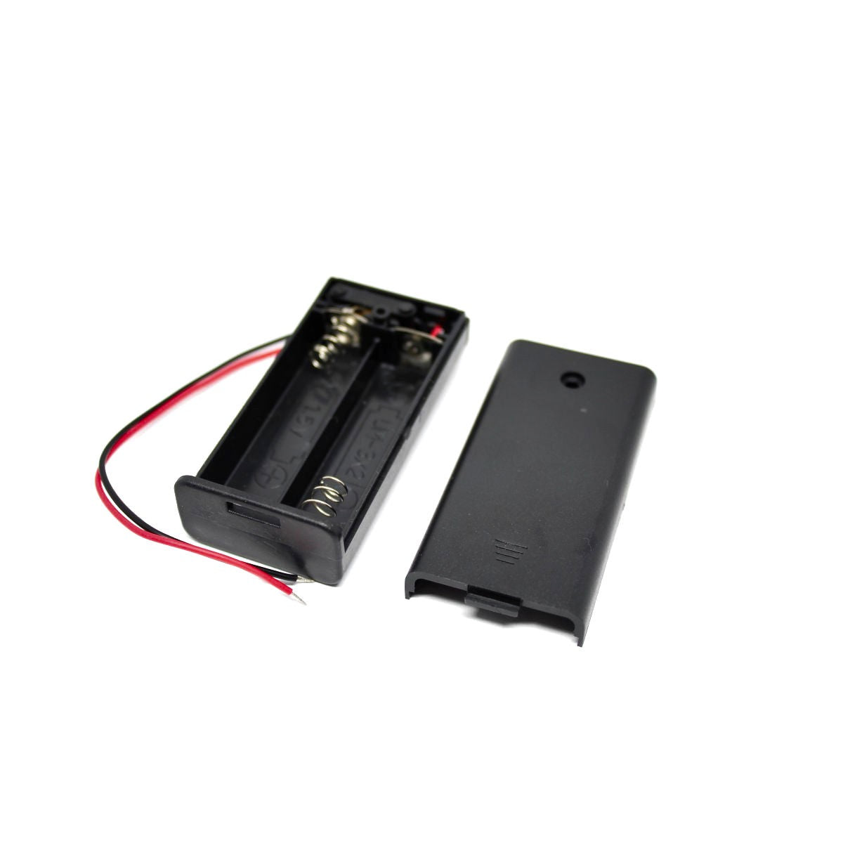 Porte-piles 2 x AA avec interrupteur, fils de 15 cm