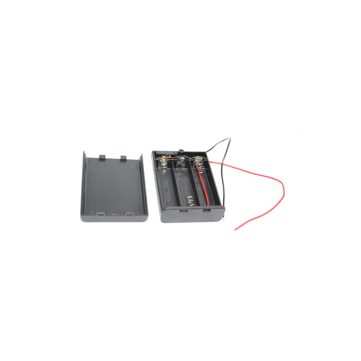 Porte-piles 3 x AA avec interrupteur, fils de 15 cm