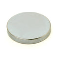 Aimant rond en terre rare, 10 x 2 mm, plaqué nickel, 2400 gauss