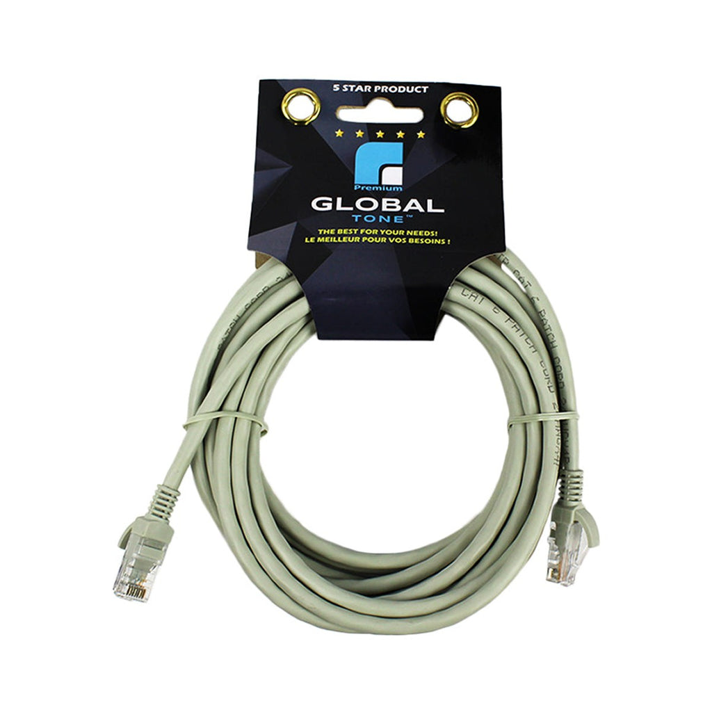 Câble réseau Ethernet CAT6, 14 pi, gris