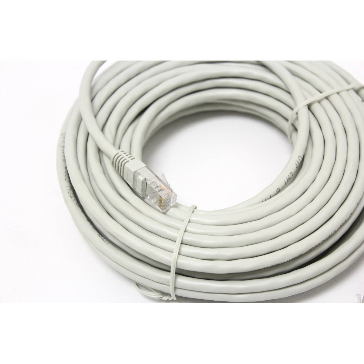 Câble réseau Ethernet CAT6, 50 pi, gris