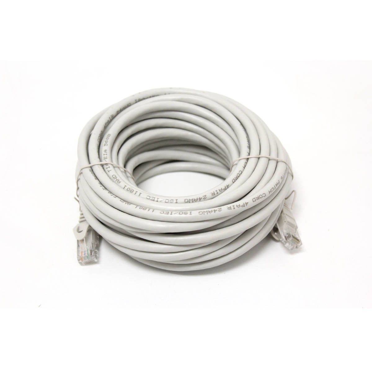 Câble réseau Ethernet CAT6, 35 pi, gris