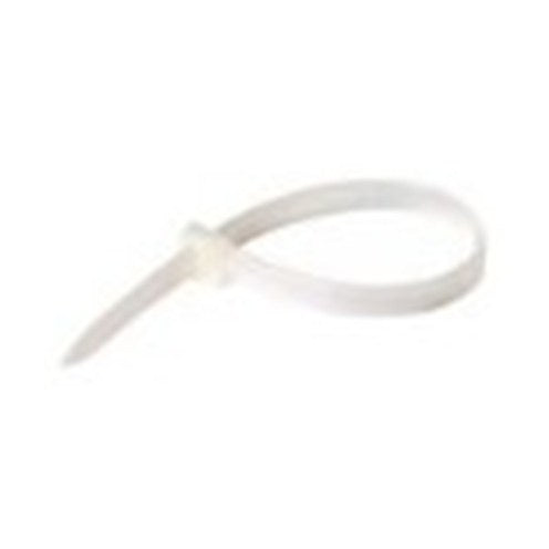Attaches autobloquantes en nylon 15 po, 120 lb, résistantes aux UV, blanc, sac de 100